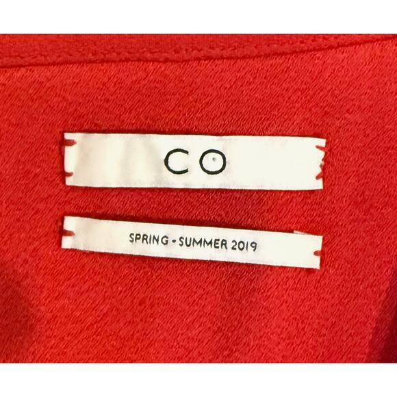 CO Scalloped Collar Red‎ Blouse – Size S - Picture 4 of 5